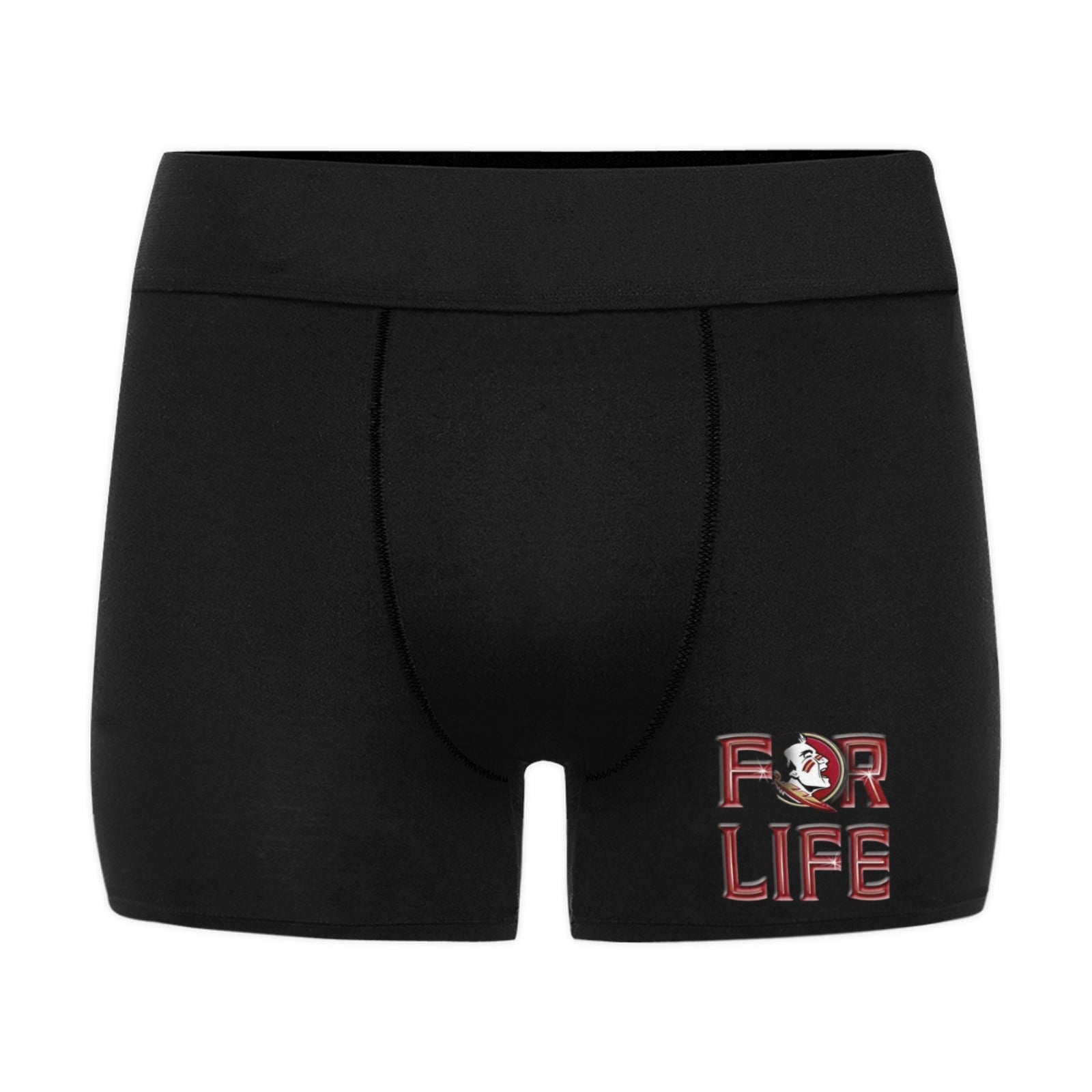 NDO Designs-FSU Football-Florida State-Men's Boxer Briefs with Custom Waistband (L10)