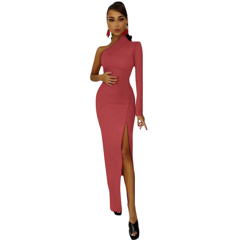 NDO Designs Half Sleeve Slit Dress