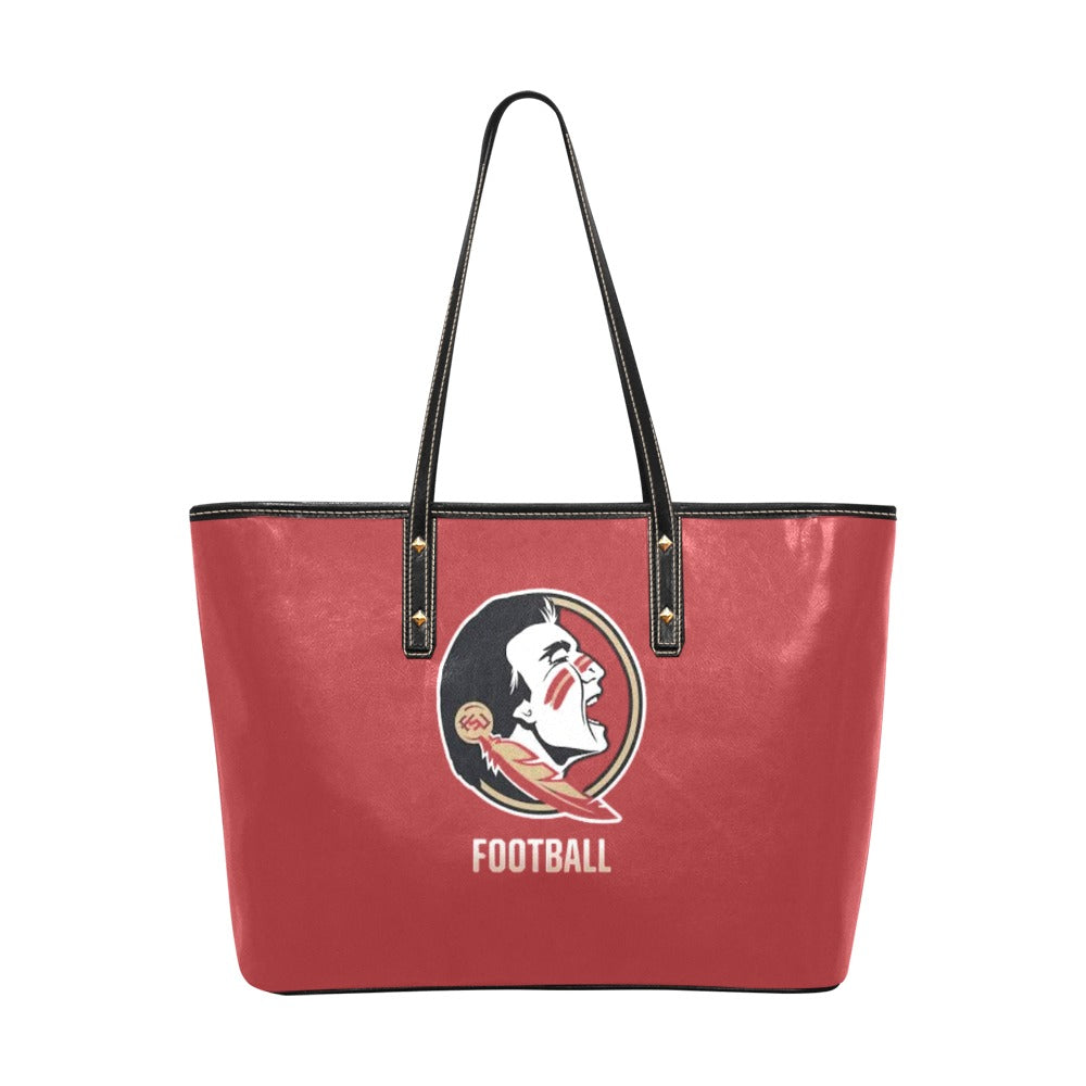 NDO Designs-FSU Seminoles Football-PU Leather Tote Bag