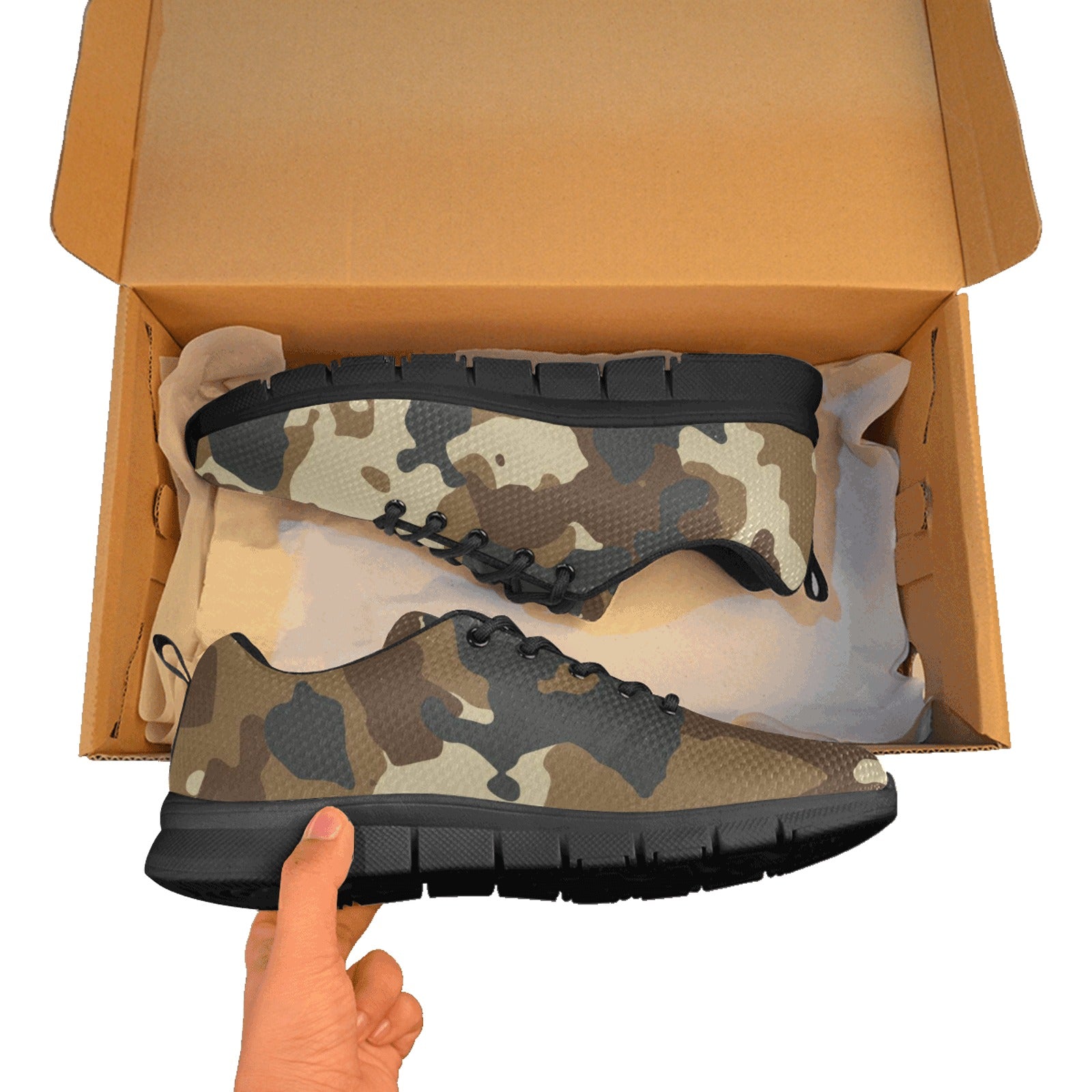 Men's Breathable Camo -Sneakers ( Model 055)