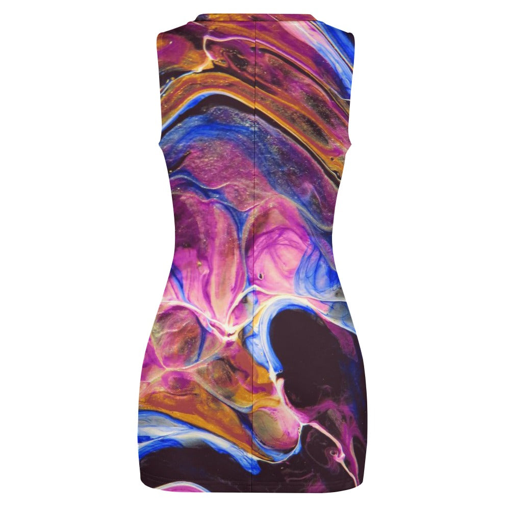 Navel-Baring Cross-Fit Hip Skirt