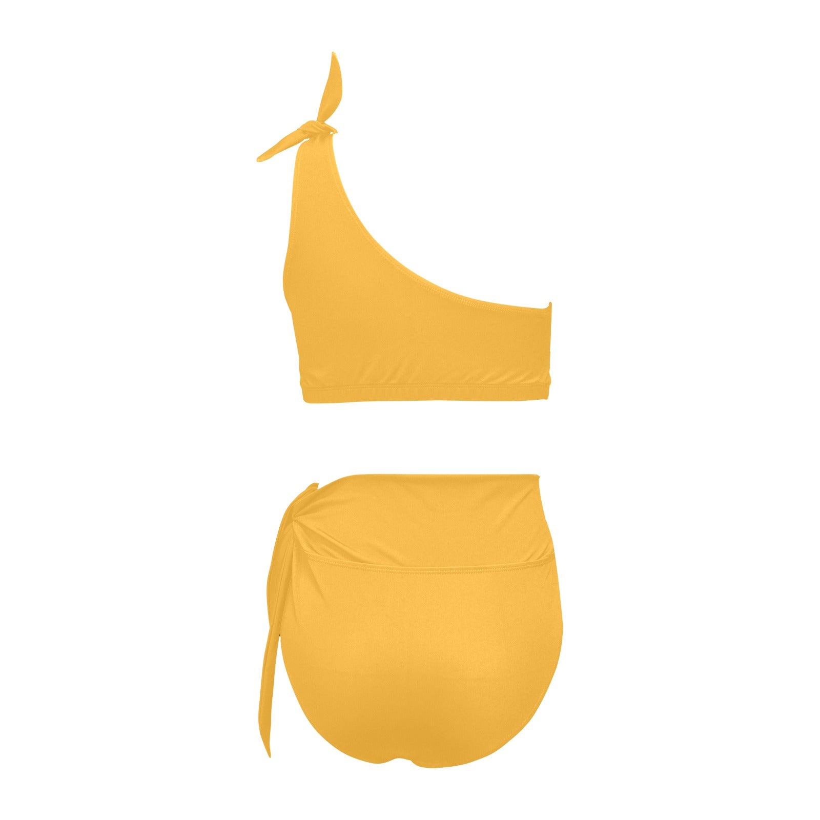 NDO Designs-FSU Football-High Waisted One Shoulder Bikini Set (S16)