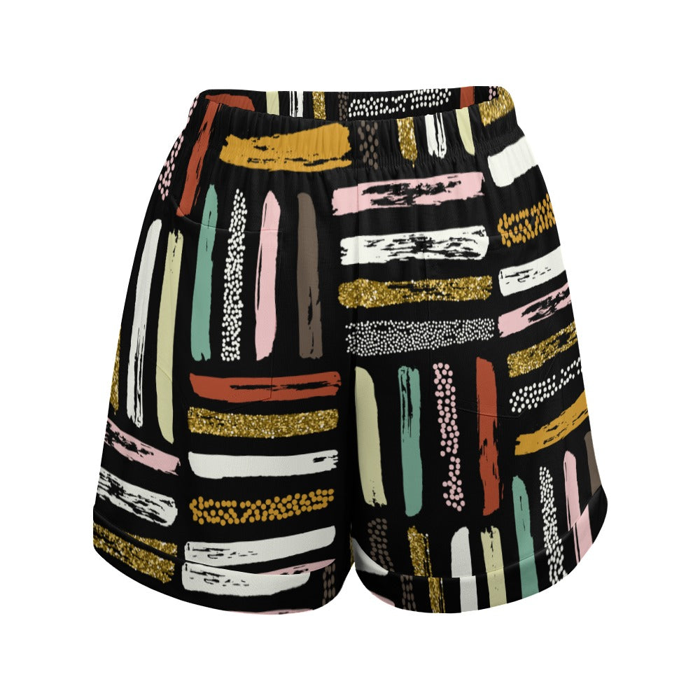 NDO Designs HP High Waist Loose Elastic Waist Shorts