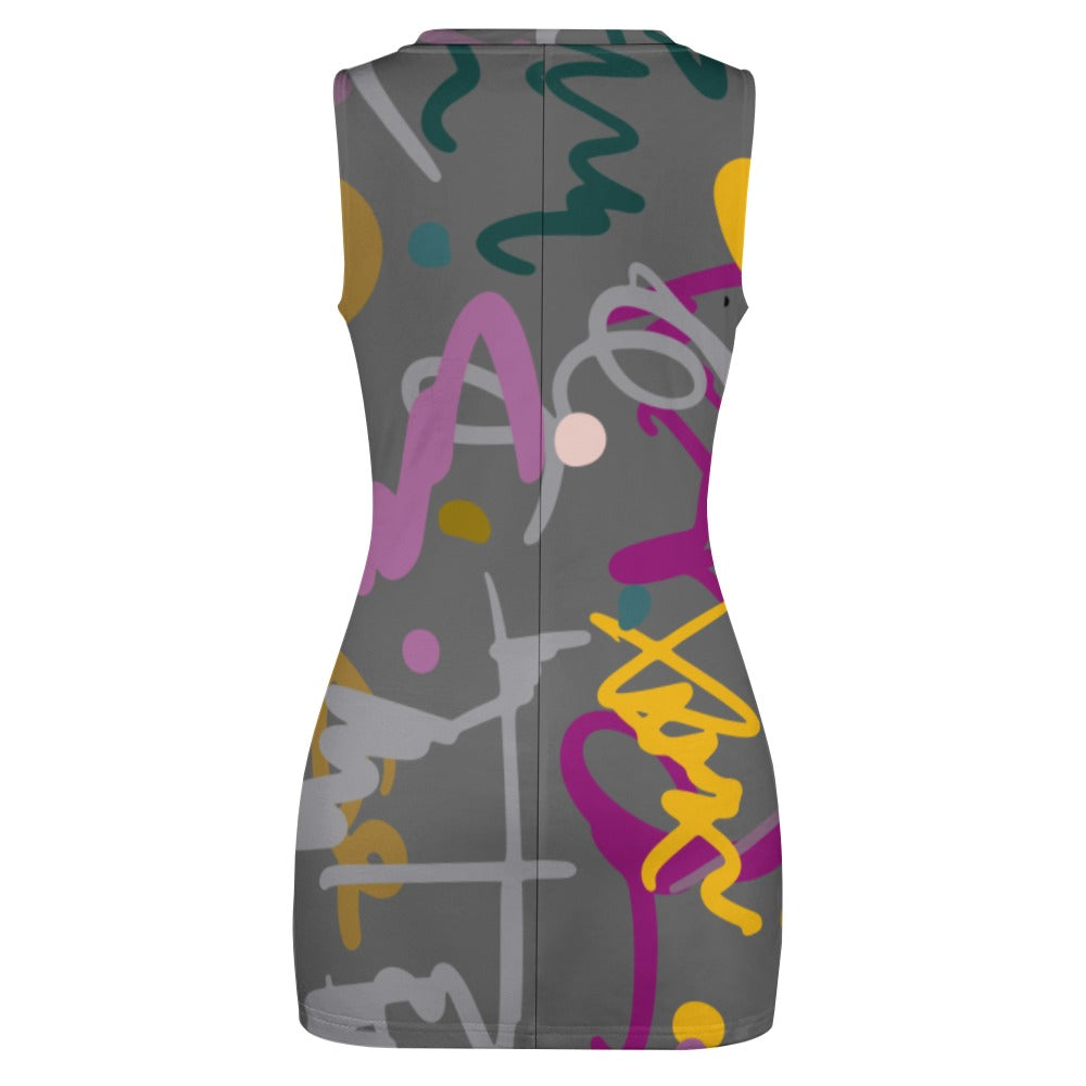 Navel-Baring Cross-Fit Hip Skirt