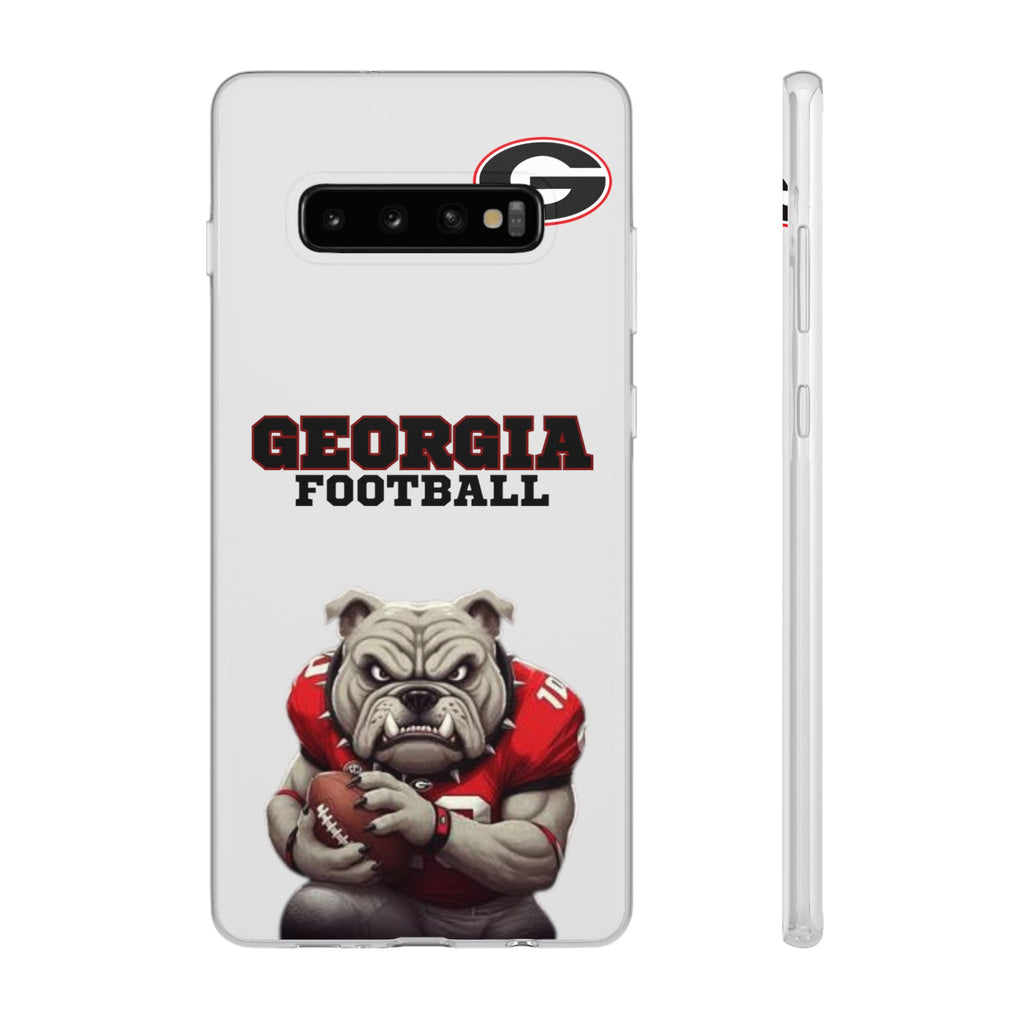 Bulldog Flexi Case for Georgia Fans, Sports Phone Cover, Football Gift, Personalized Phone Case, Pet Lovers Accessory