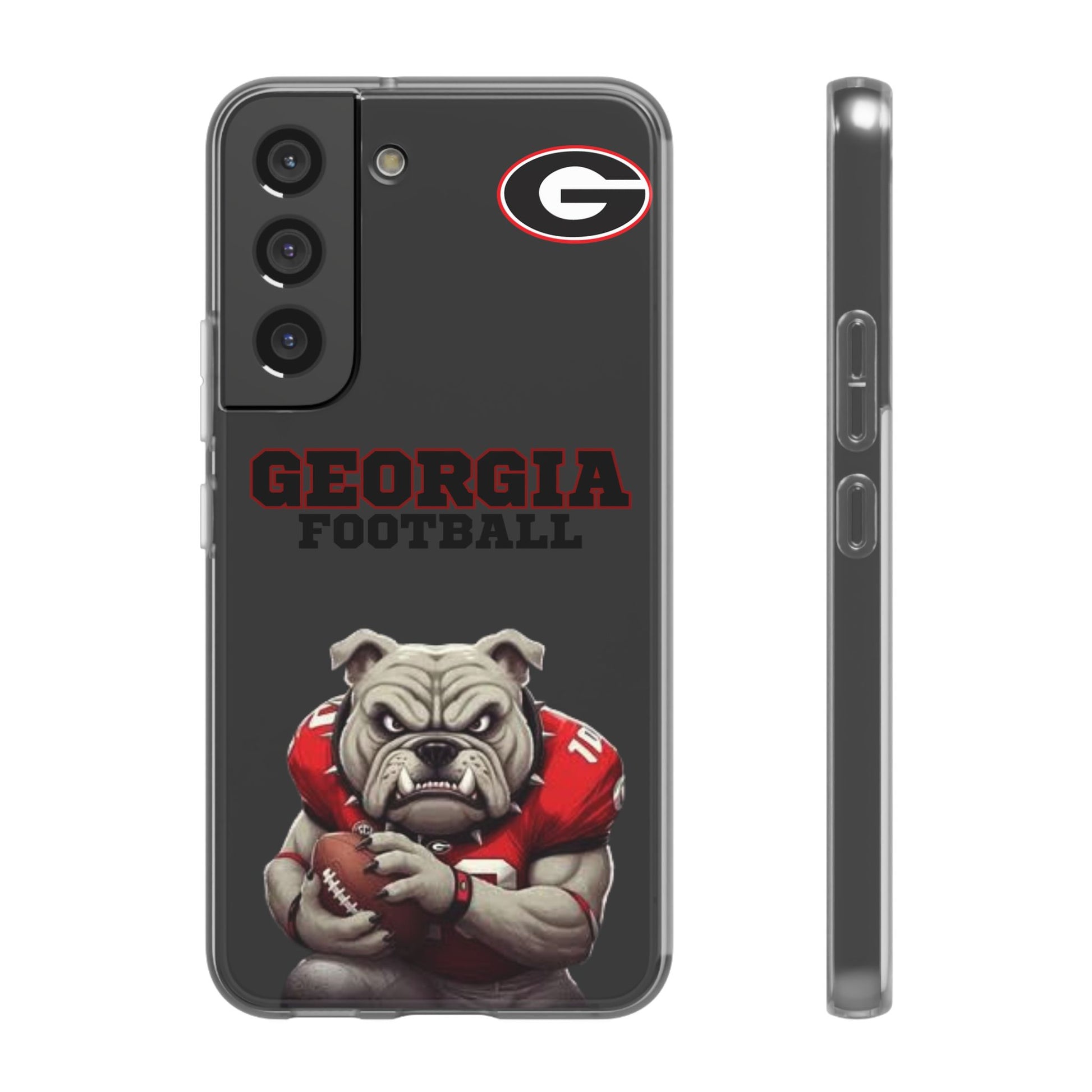 Bulldog Flexi Case for Georgia Fans, Sports Phone Cover, Football Gift, Personalized Phone Case, Pet Lovers Accessory