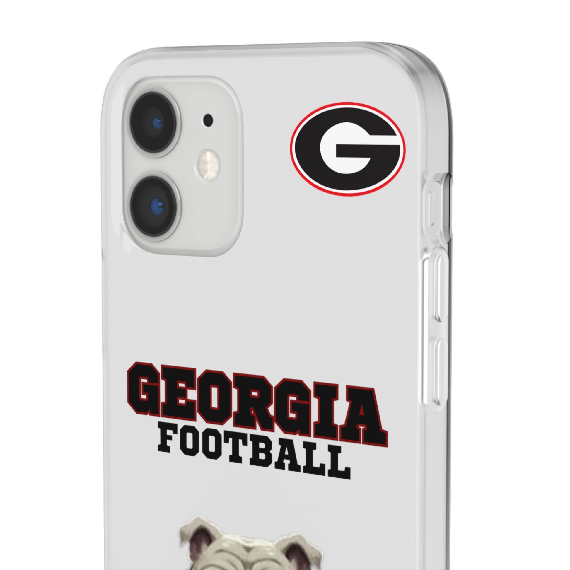 Bulldog Flexi Case for Georgia Fans, Sports Phone Cover, Football Gift, Personalized Phone Case, Pet Lovers Accessory