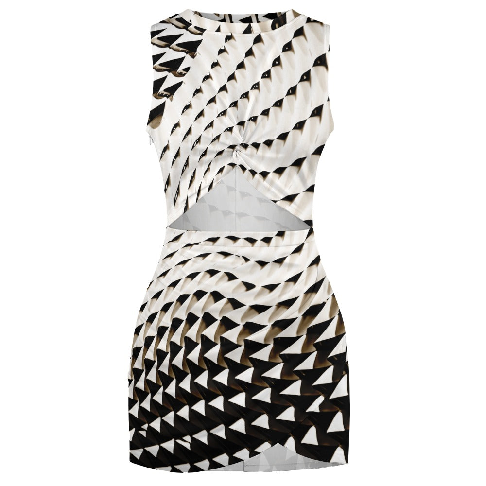 Navel-Baring Cross-Fit Hip Skirt