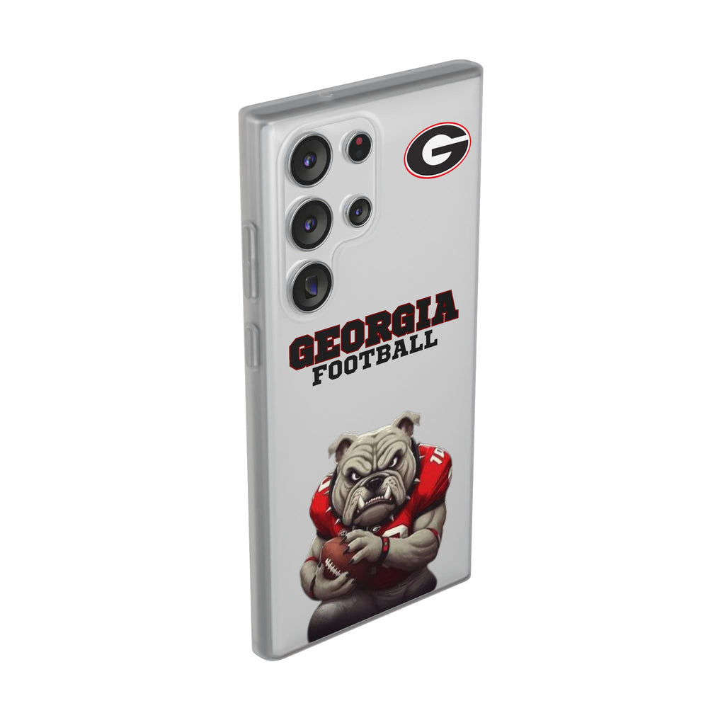 Bulldog Flexi Case for Georgia Fans, Sports Phone Cover, Football Gift, Personalized Phone Case, Pet Lovers Accessory