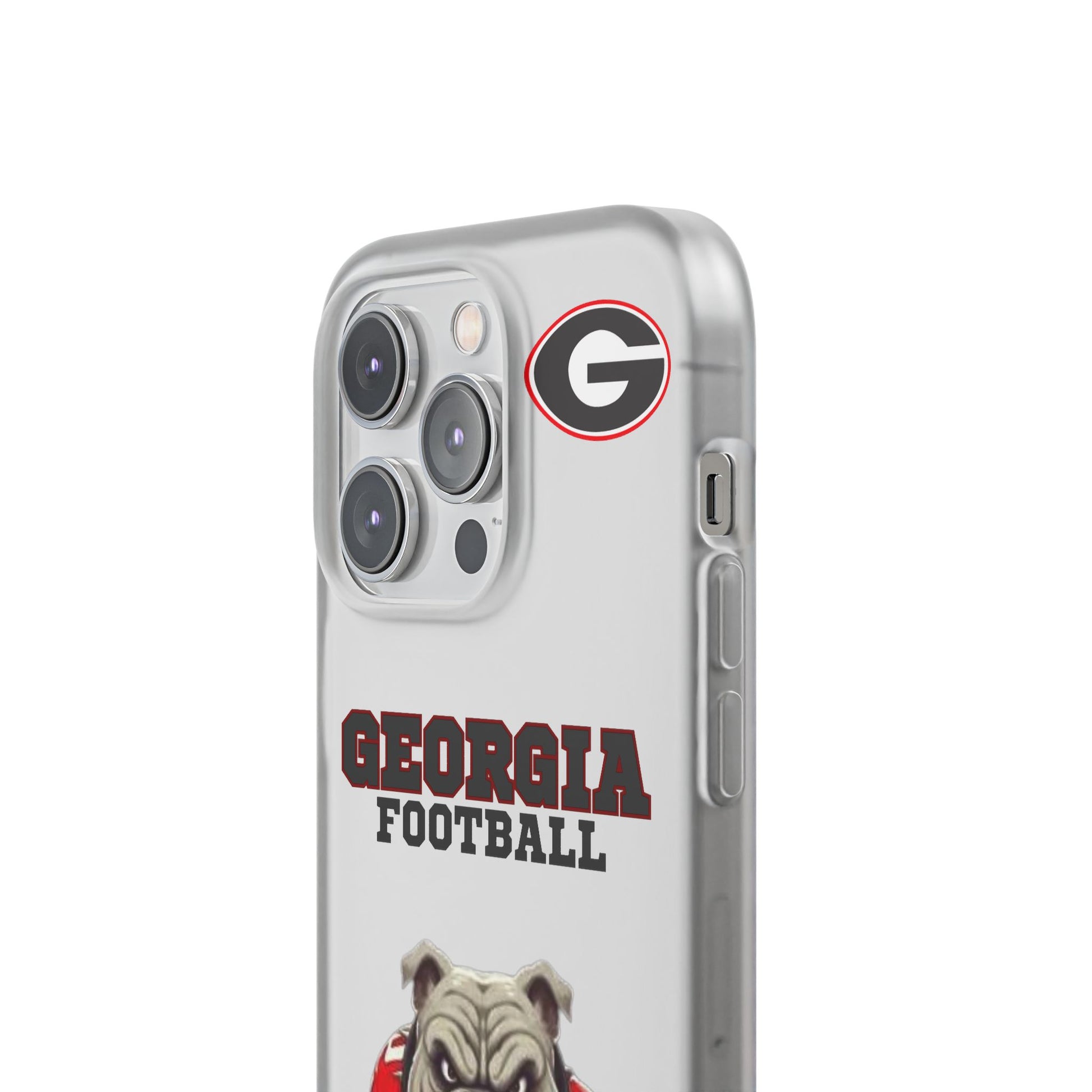 Bulldog Flexi Case for Georgia Fans, Sports Phone Cover, Football Gift, Personalized Phone Case, Pet Lovers Accessory