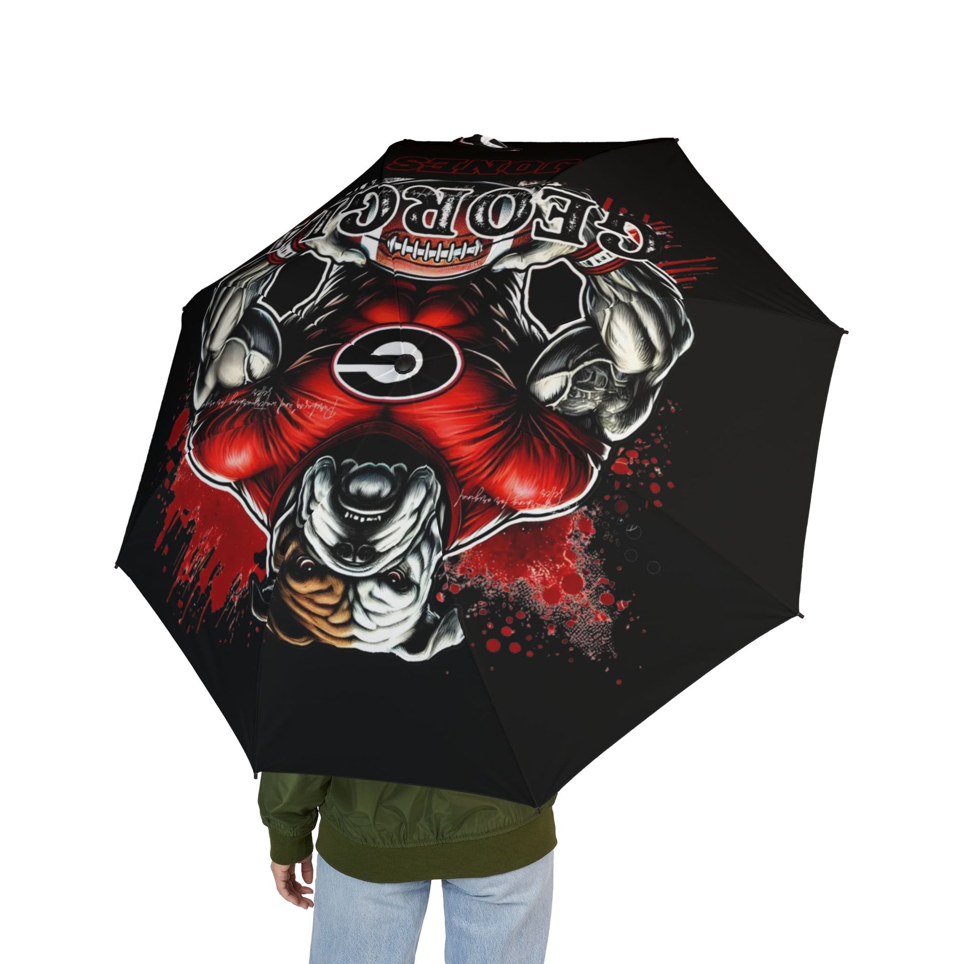Bold Graphic Umbrella, Stylish Rain Gear, Unique Gift for Him, Street Art Inspired, Perfect for Gifting, Outdoor Accessories