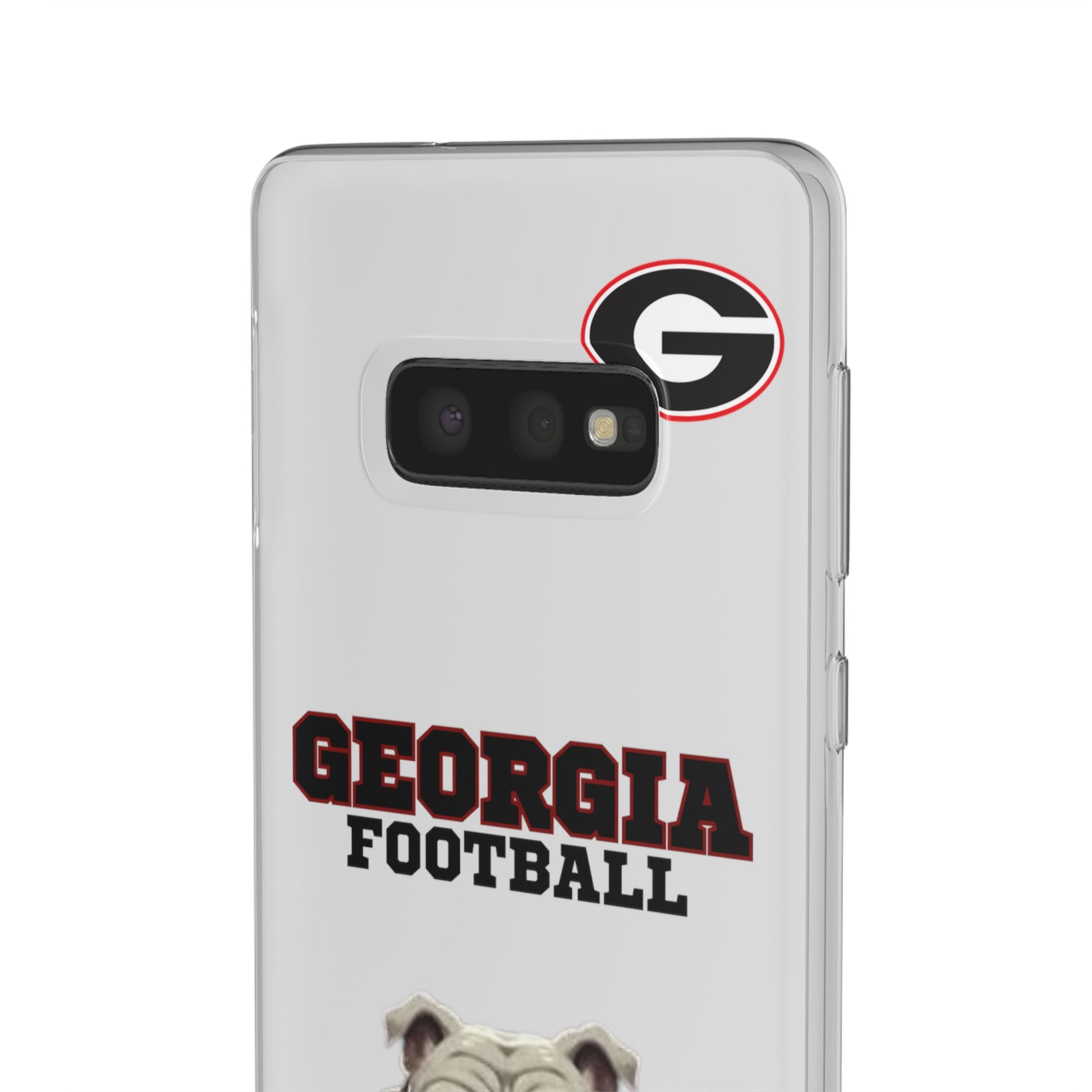 Bulldog Flexi Case for Georgia Fans, Sports Phone Cover, Football Gift, Personalized Phone Case, Pet Lovers Accessory