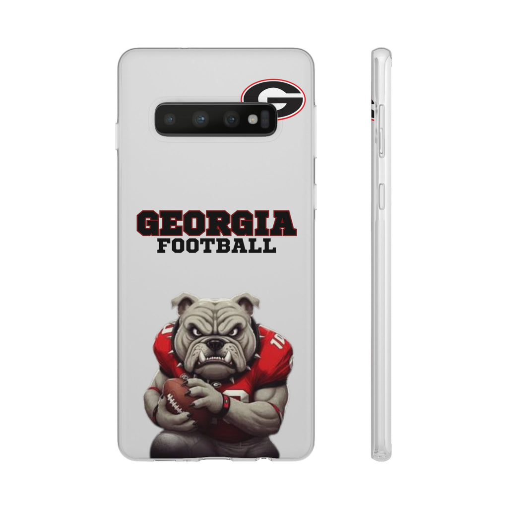 Bulldog Flexi Case for Georgia Fans, Sports Phone Cover, Football Gift, Personalized Phone Case, Pet Lovers Accessory