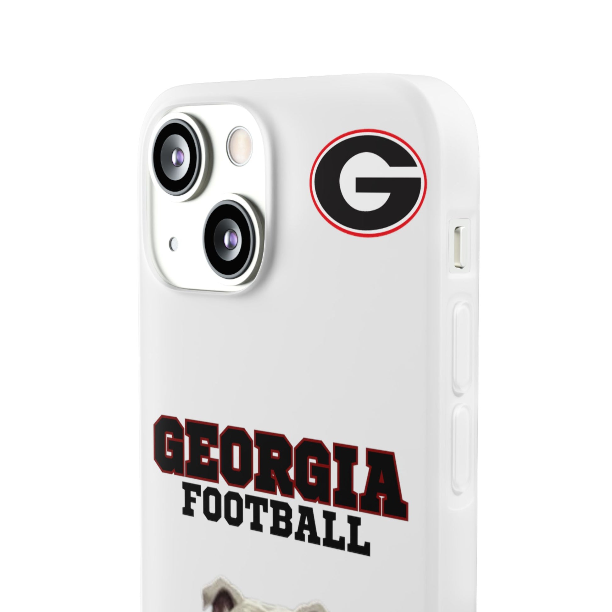Bulldog Flexi Case for Georgia Fans, Sports Phone Cover, Football Gift, Personalized Phone Case, Pet Lovers Accessory