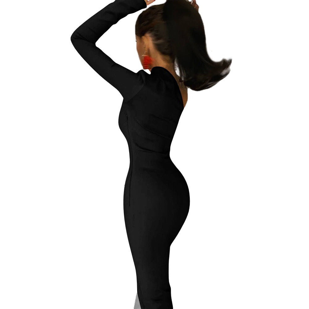 NDO Designs Half Sleeve Slit Dress