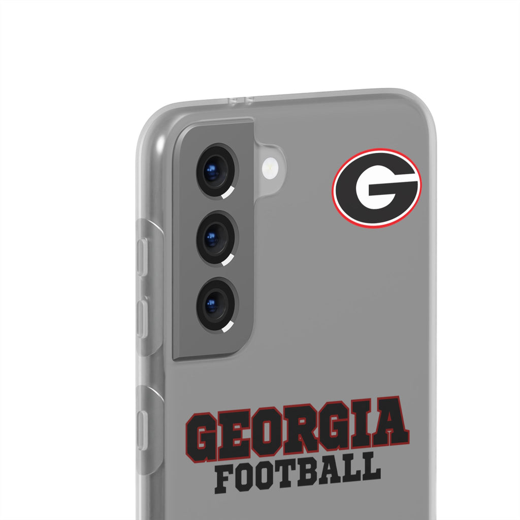 Bulldog Flexi Case for Georgia Fans, Sports Phone Cover, Football Gift, Personalized Phone Case, Pet Lovers Accessory