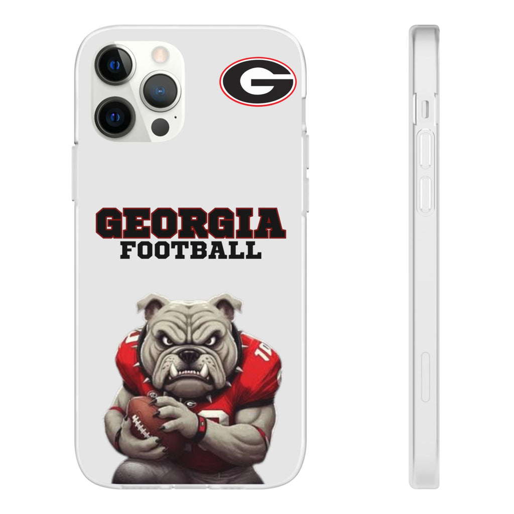 Bulldog Flexi Case for Georgia Fans, Sports Phone Cover, Football Gift, Personalized Phone Case, Pet Lovers Accessory