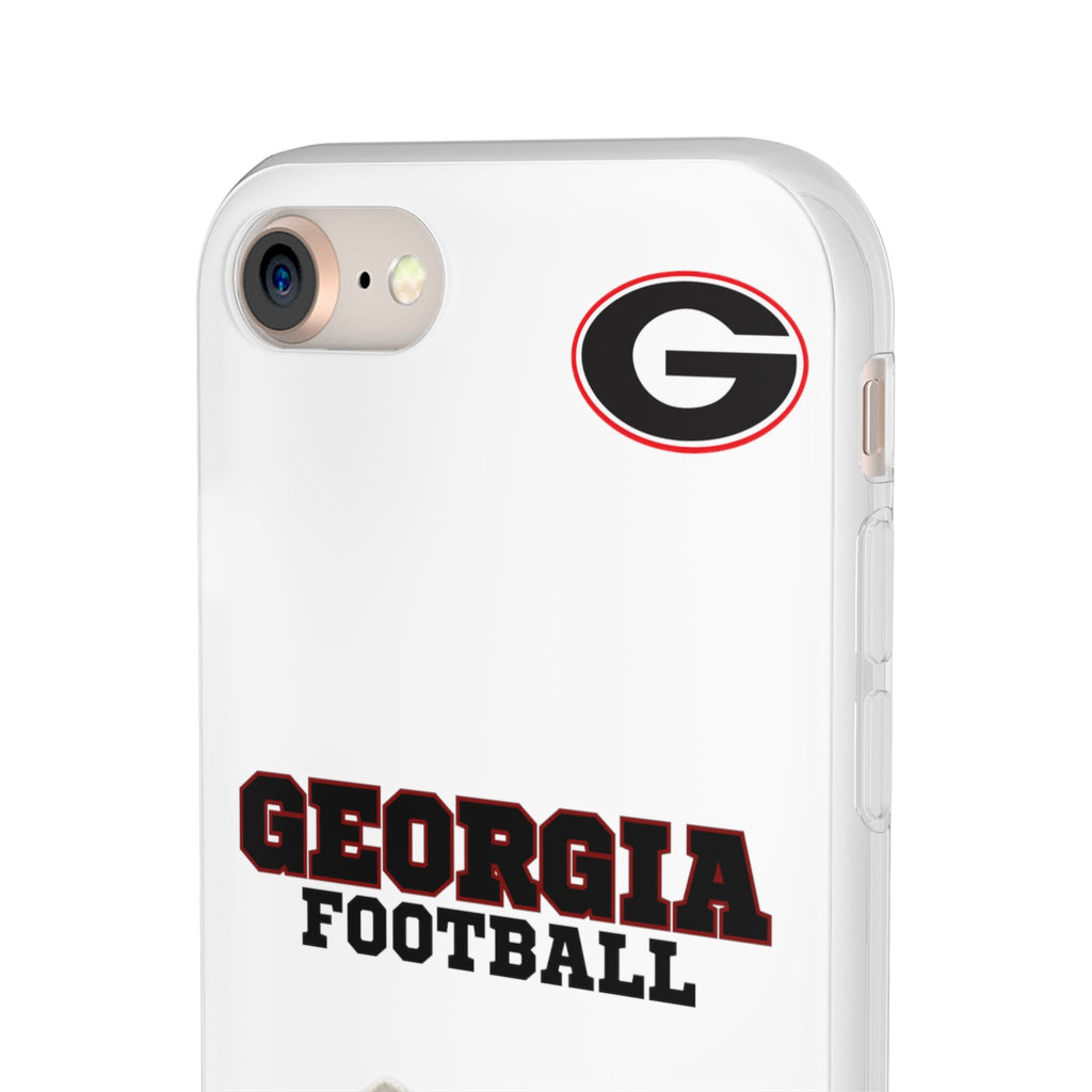 Bulldog Flexi Case for Georgia Fans, Sports Phone Cover, Football Gift, Personalized Phone Case, Pet Lovers Accessory