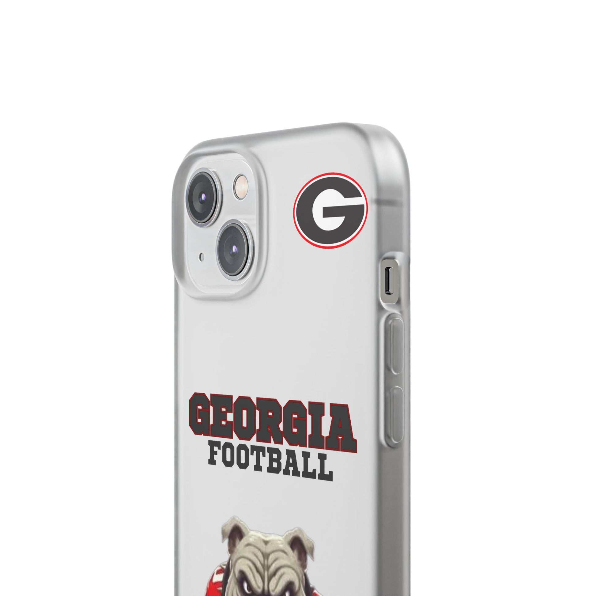 Bulldog Flexi Case for Georgia Fans, Sports Phone Cover, Football Gift, Personalized Phone Case, Pet Lovers Accessory