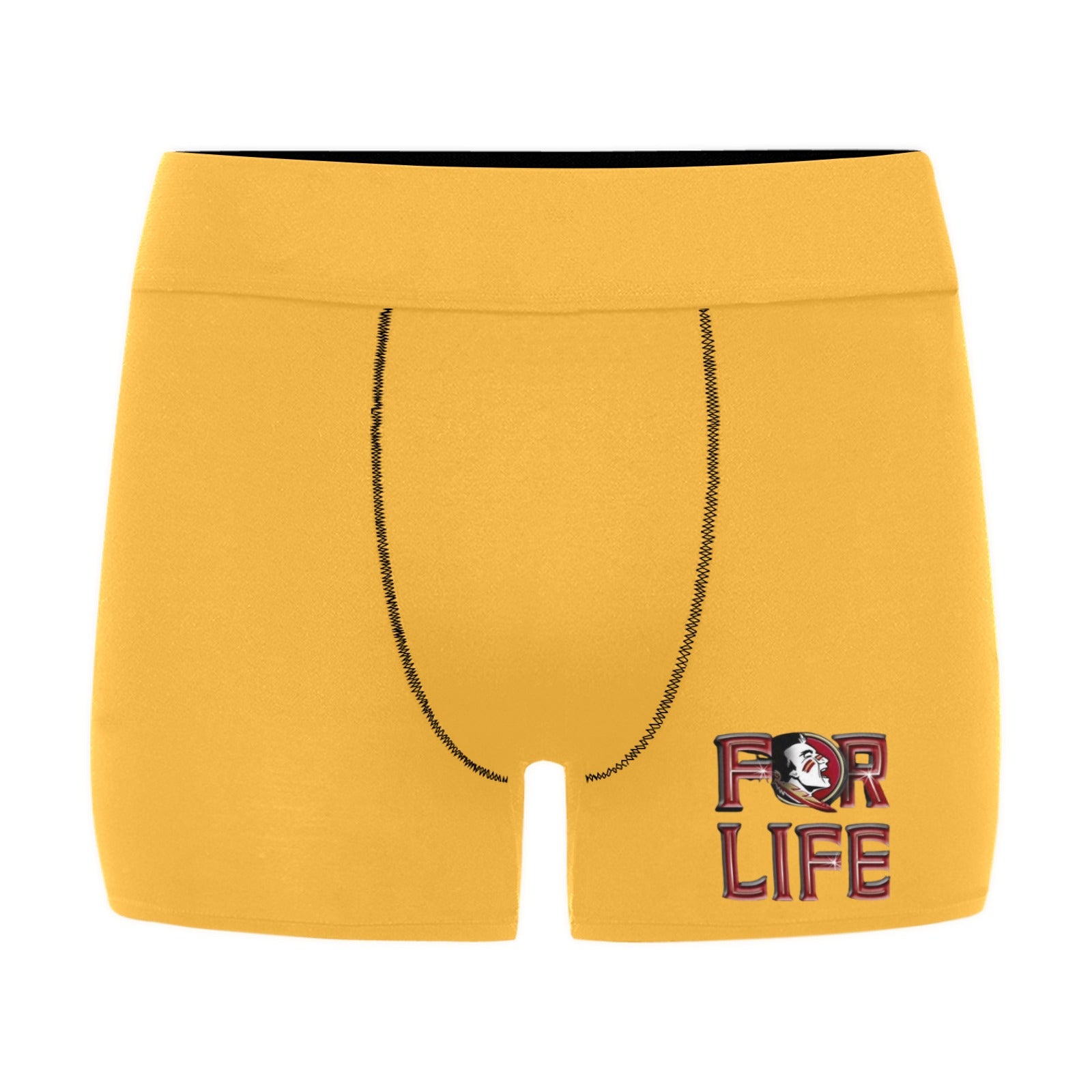 NDO Designs-FSU Football-Florida State-Men's Boxer Briefs with Custom Waistband (L10)