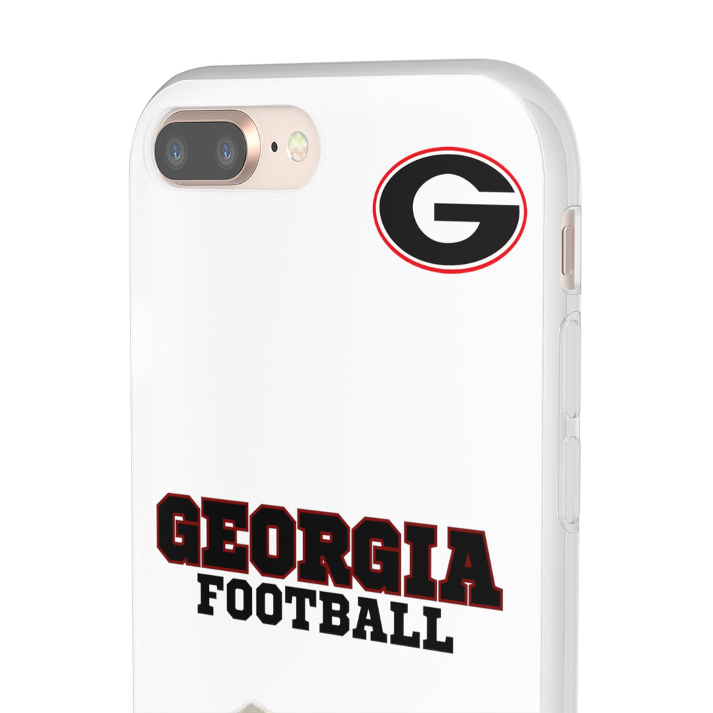 Bulldog Flexi Case for Georgia Fans, Sports Phone Cover, Football Gift, Personalized Phone Case, Pet Lovers Accessory