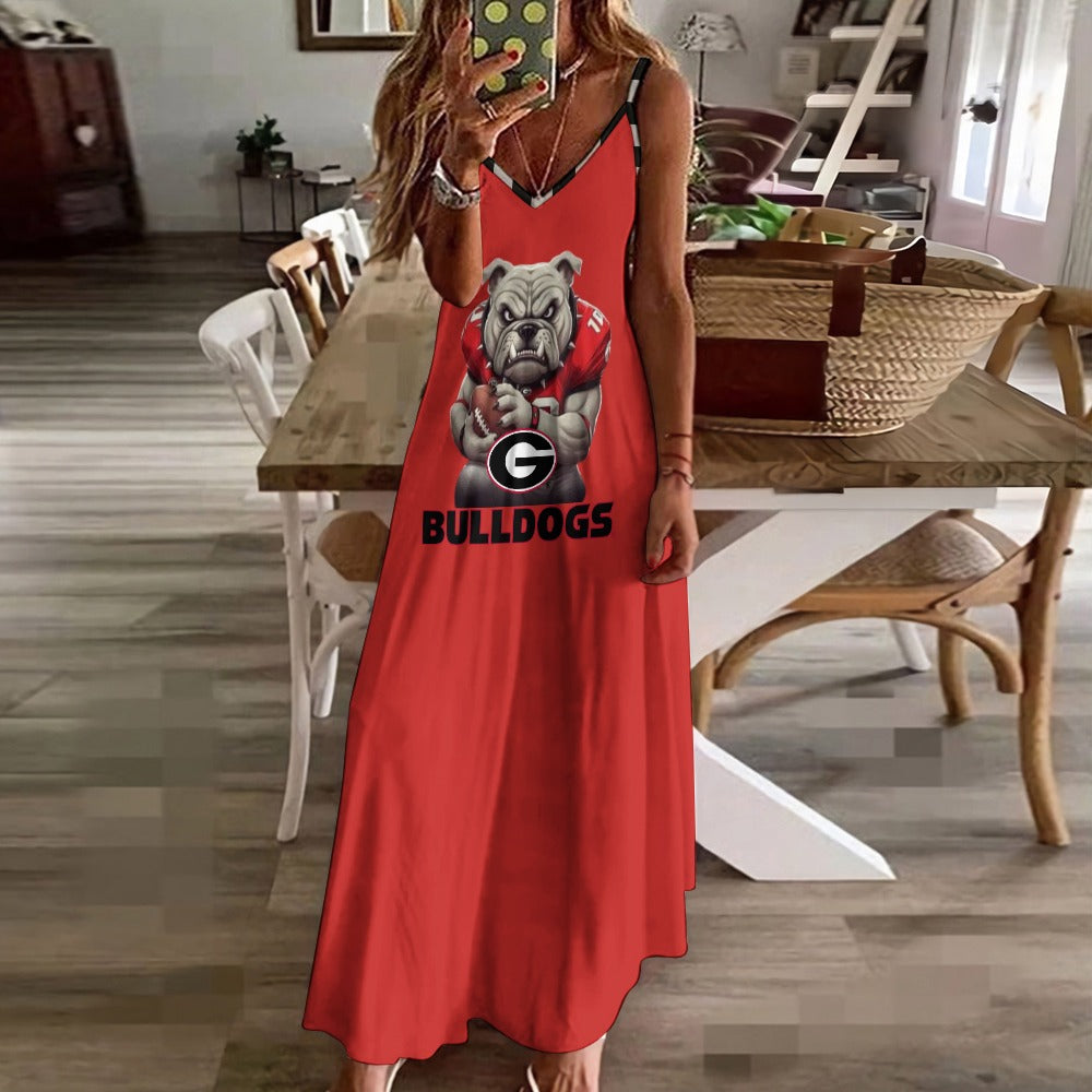 NDO Designs-Georgia Bulldogs-GA-Sling Ankle Long Dress