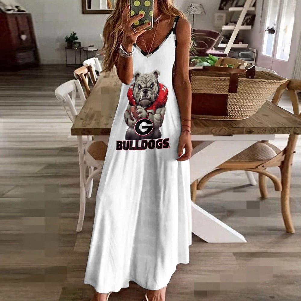 NDO Designs-Georgia Bulldogs-GA-Sling Ankle Long Dress