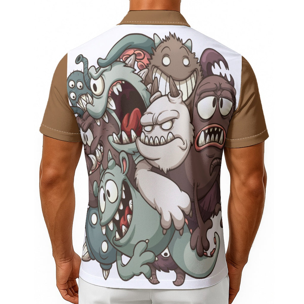 NDO Designs   Men's Hawaiian Shirt With Button Closure