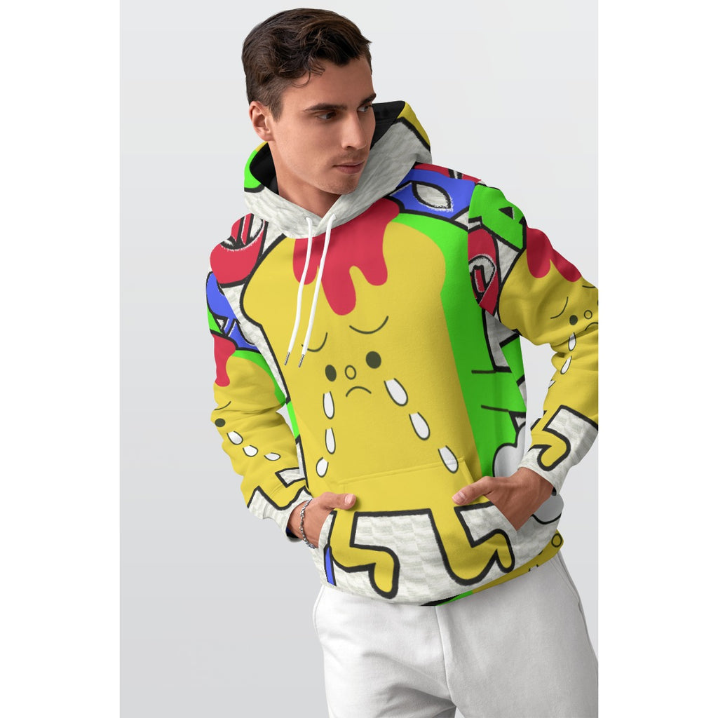 NDO Designs-All-Over Print Men's Thicken Pullover Hoodie