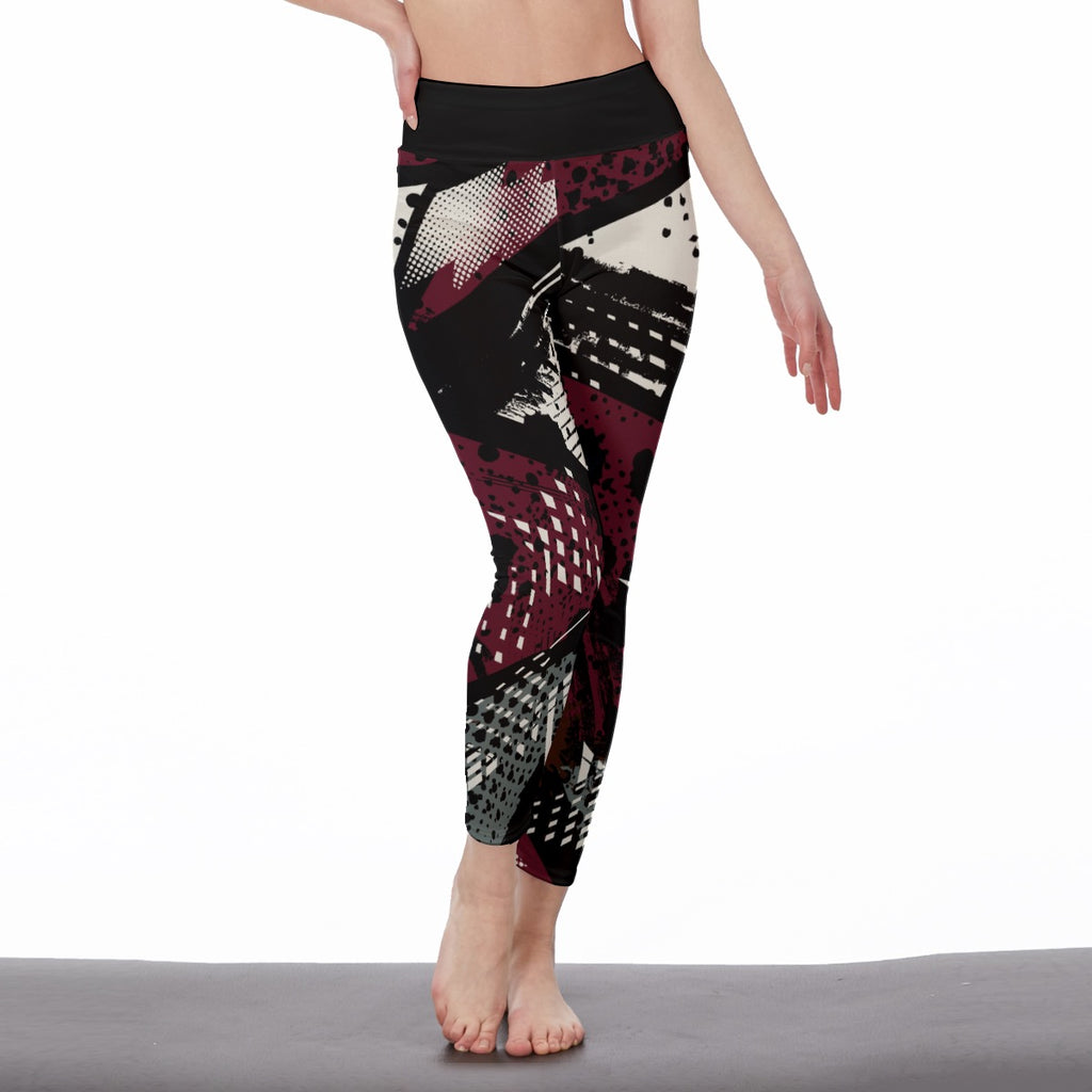 NDO Designs Women's High Waist Leggings | Side Stitch Closure