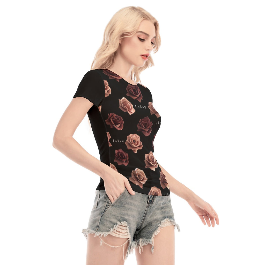 NDO Designs- JaRay-Woman's Short Sleeve Mesh Blouse