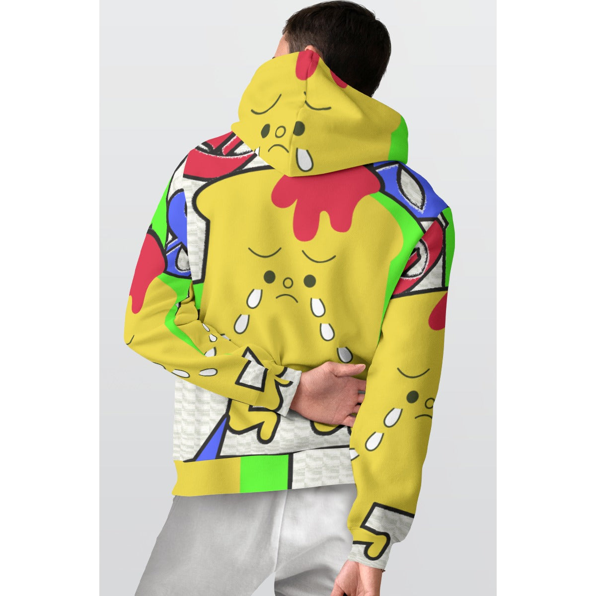 NDO Designs-All-Over Print Men's Thicken Pullover Hoodie