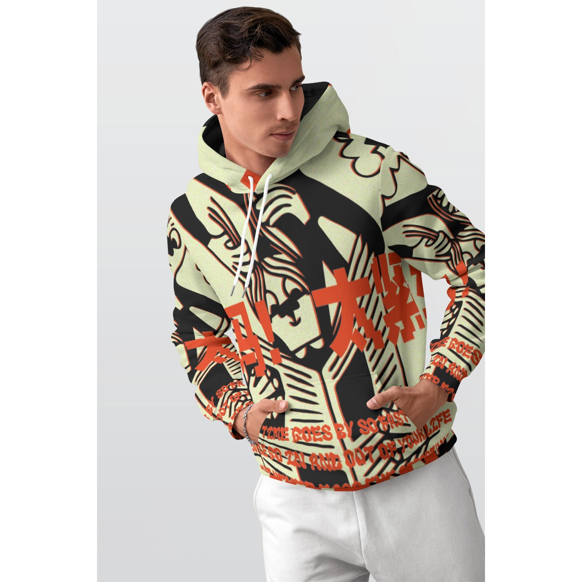 NDO Designs-All-Over Print Men's Thicken Pullover Hoodie