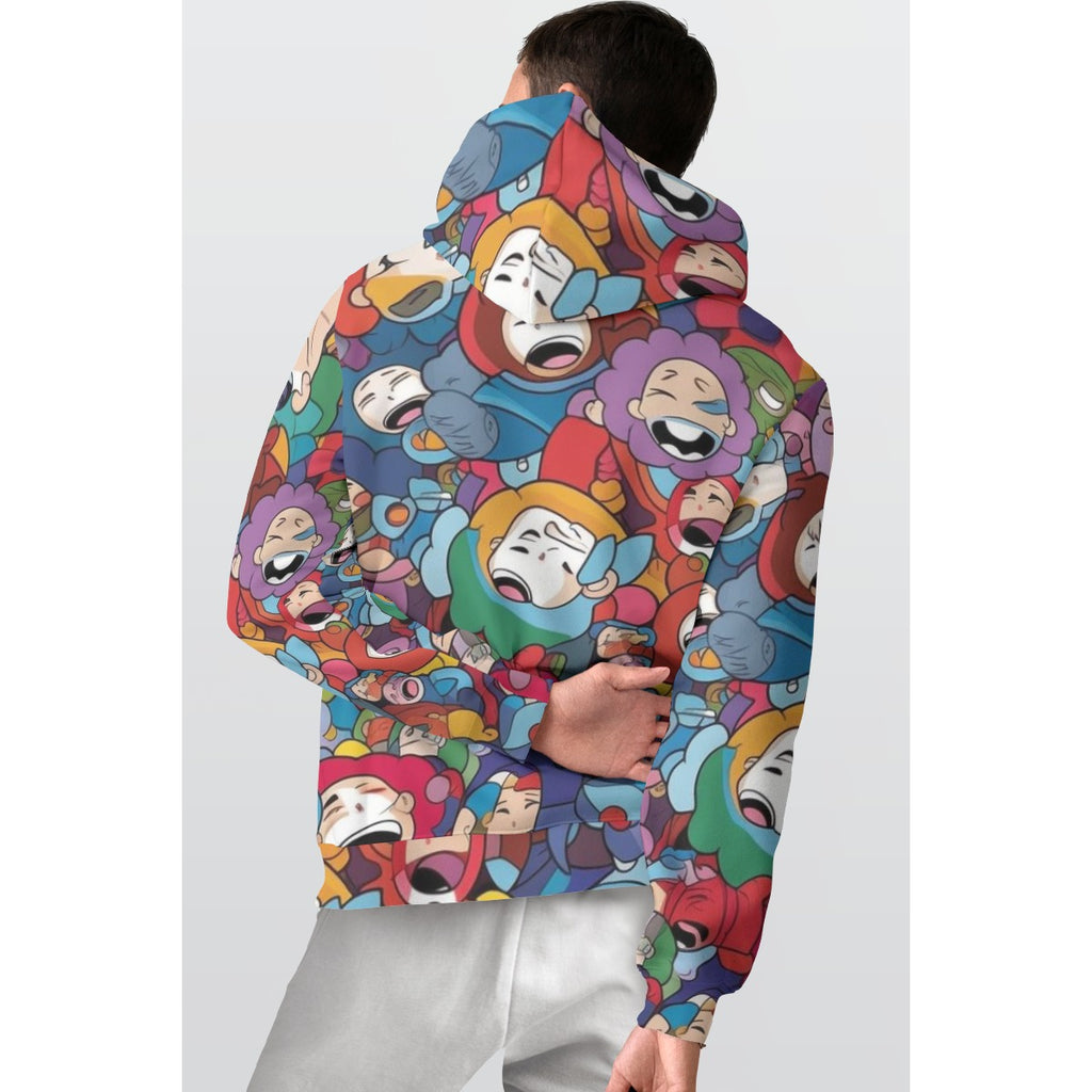 NDO Designs -All-Over Print Men's Thicken Pullover Hoodie