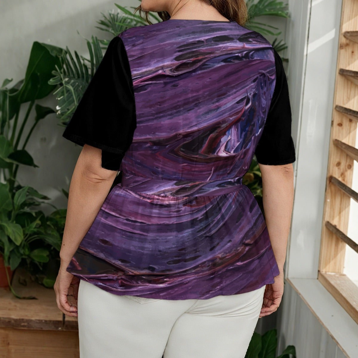 NDO Designs  Women's Wrap Blouse