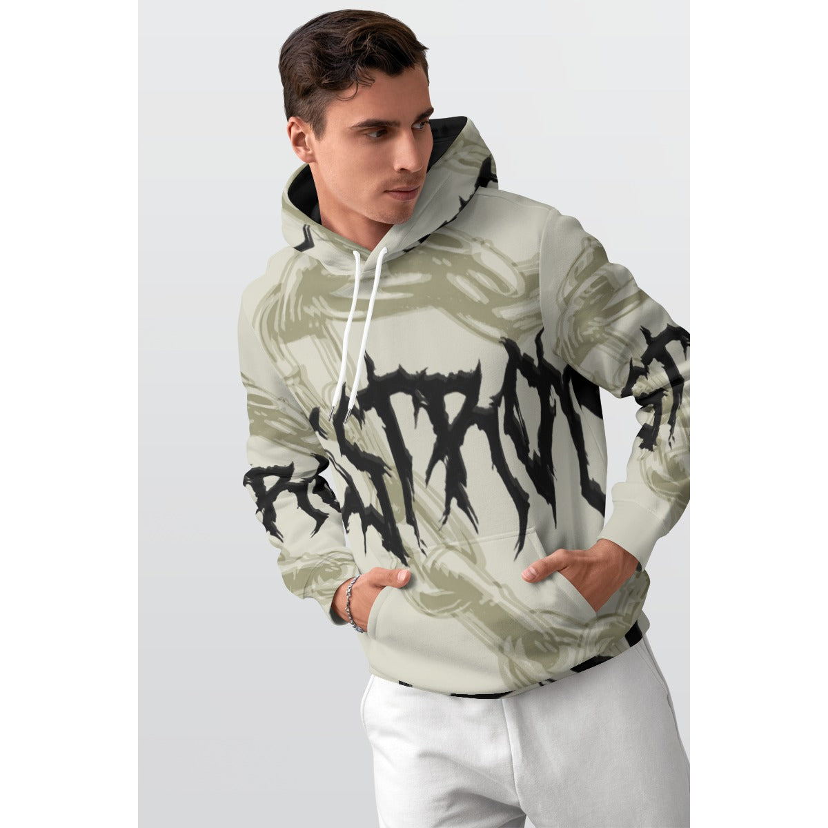 NDO Designs-All-Over Print Men's Thicken Pullover Hoodie
