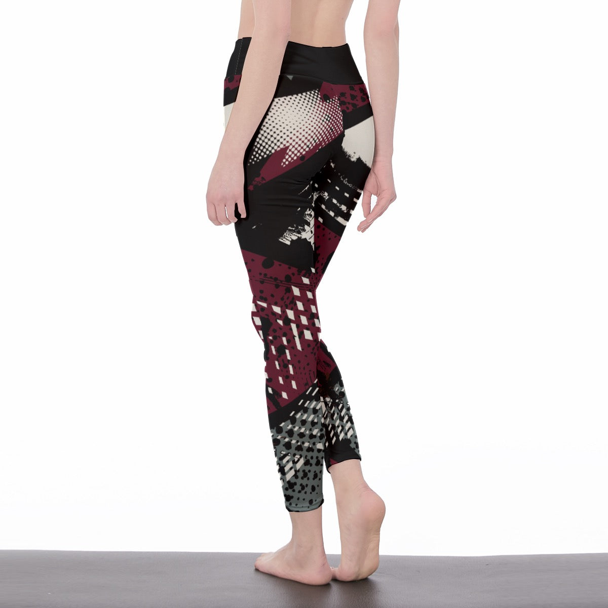 NDO Designs Women's High Waist Leggings | Side Stitch Closure