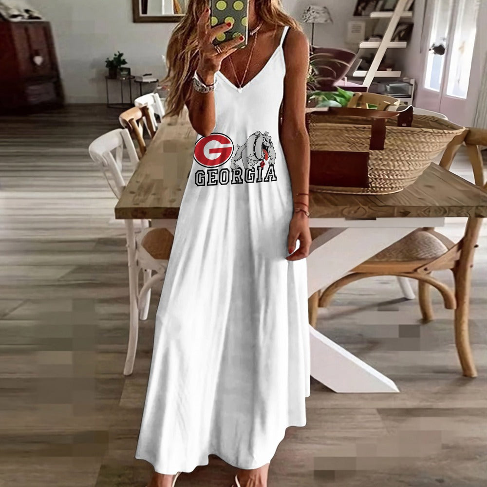 NDO Designs-Georgia Bulldogs-GA-Sling Ankle Long Dress