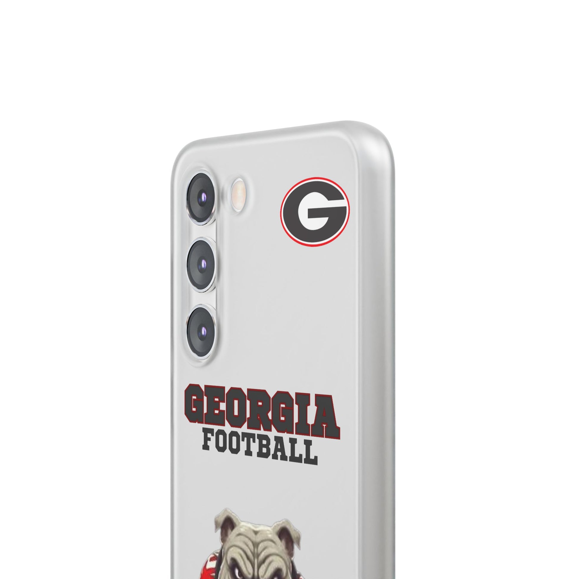 Bulldog Flexi Case for Georgia Fans, Sports Phone Cover, Football Gift, Personalized Phone Case, Pet Lovers Accessory
