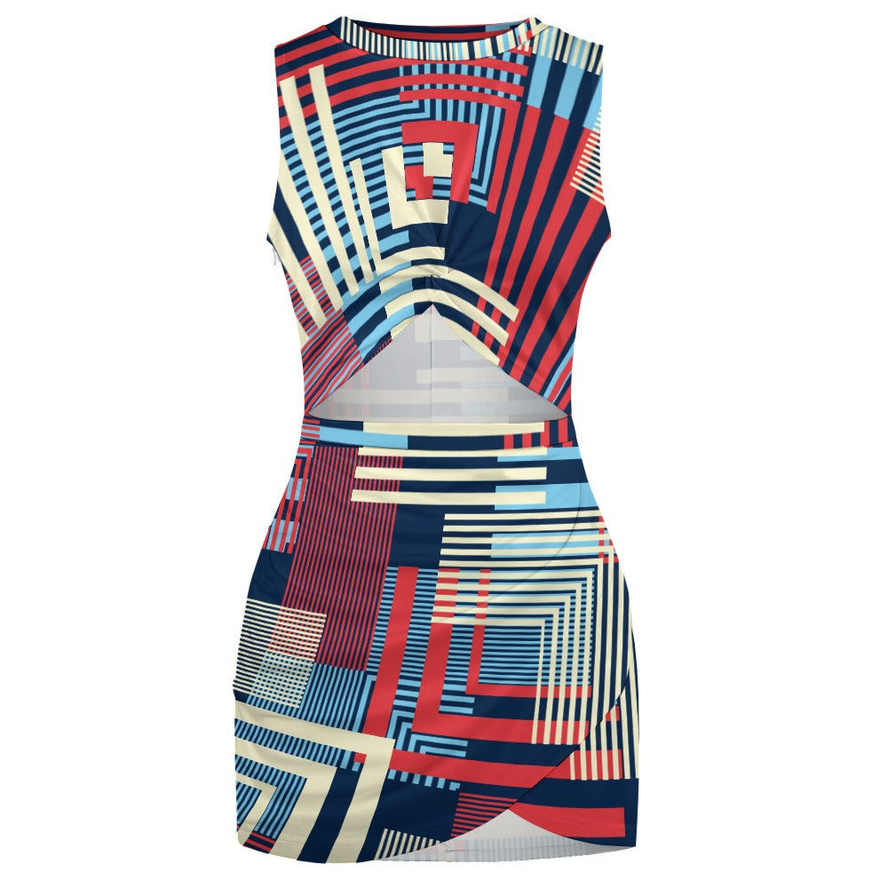 Navel-Baring Cross-Fit Hip Skirt