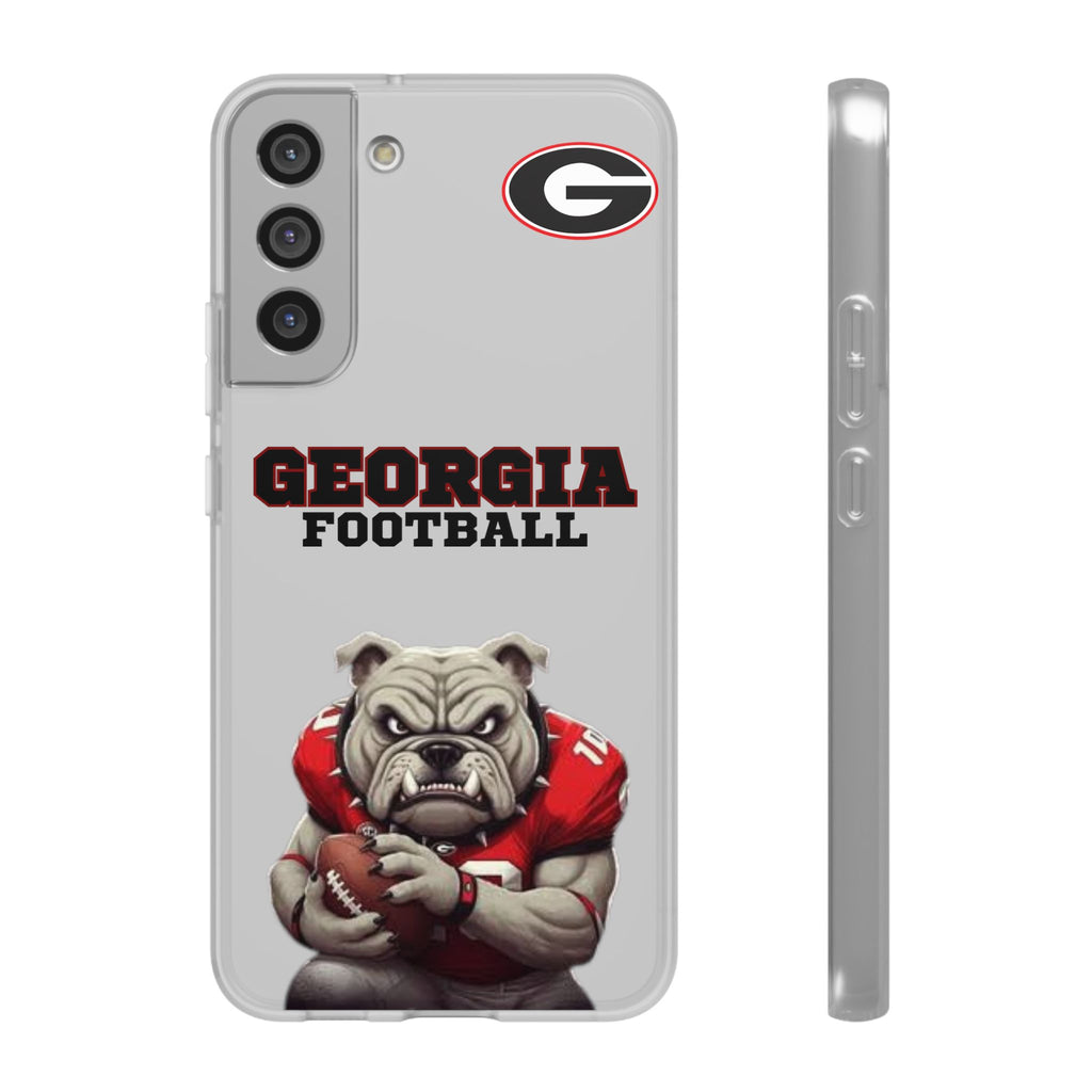Bulldog Flexi Case for Georgia Fans, Sports Phone Cover, Football Gift, Personalized Phone Case, Pet Lovers Accessory