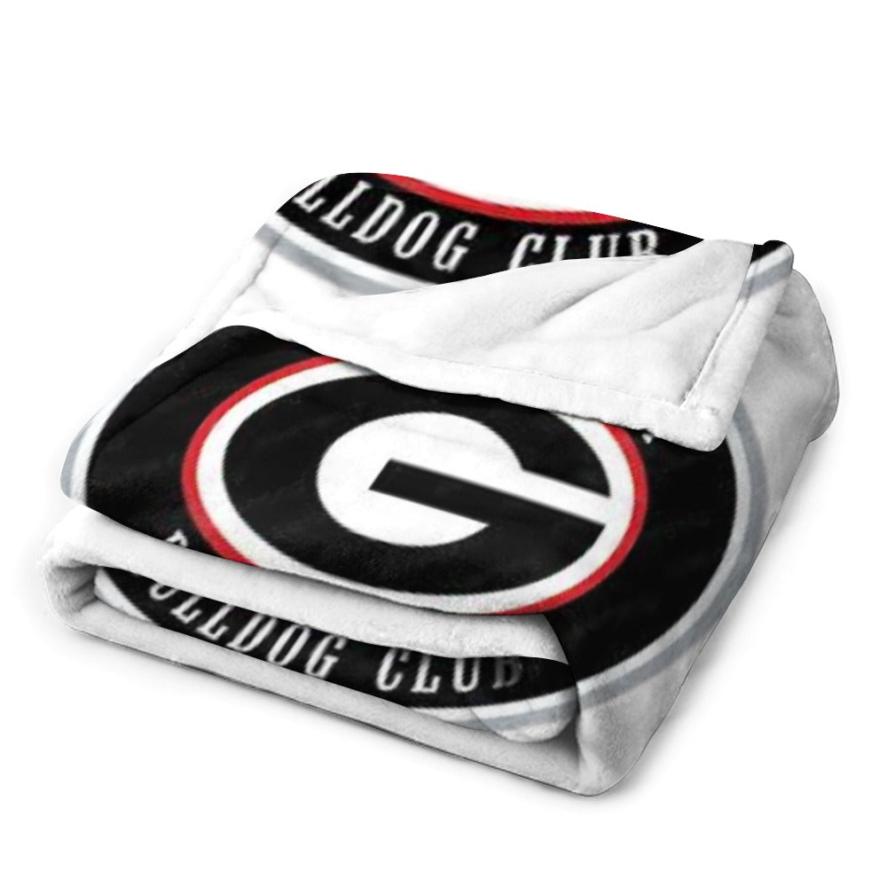 NDO Designs-GA Bulldogs Super Soft Flannel Blanket Multiple Sizes