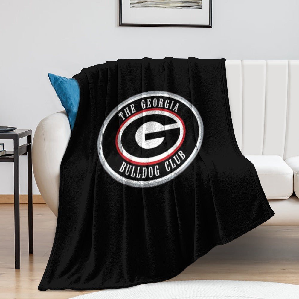 NDO Designs-GA Bulldogs Super Soft Flannel Blanket Multiple Sizes