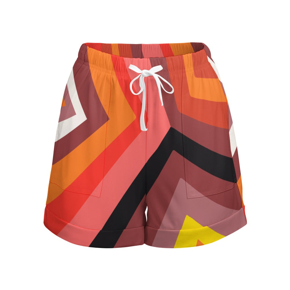 NDO Designs HP High Waist Loose Elastic Waist Shorts