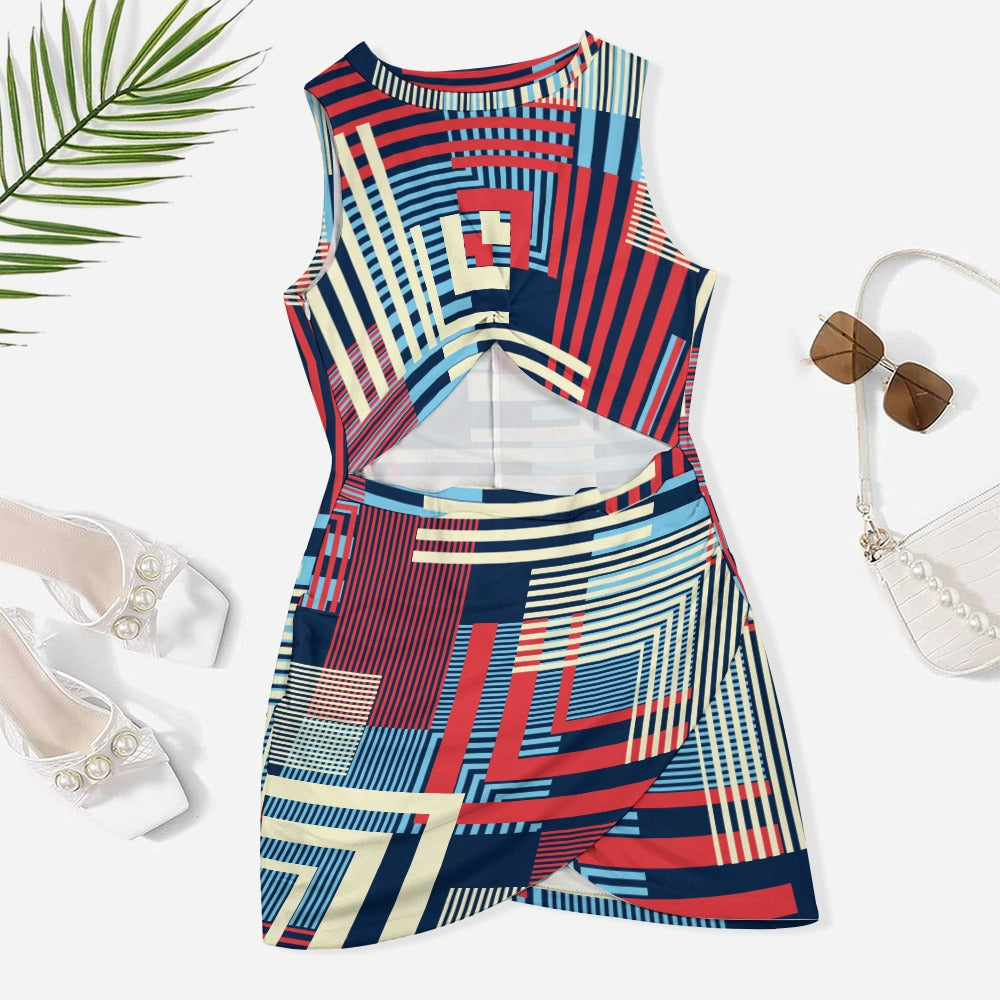 Navel-Baring Cross-Fit Hip Skirt