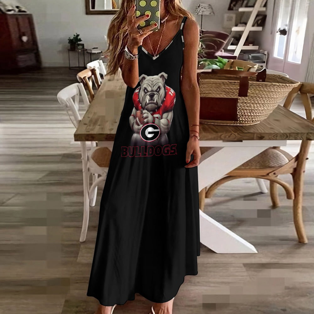 NDO Designs-Georgia Bulldogs-GA-Sling Ankle Long Dress