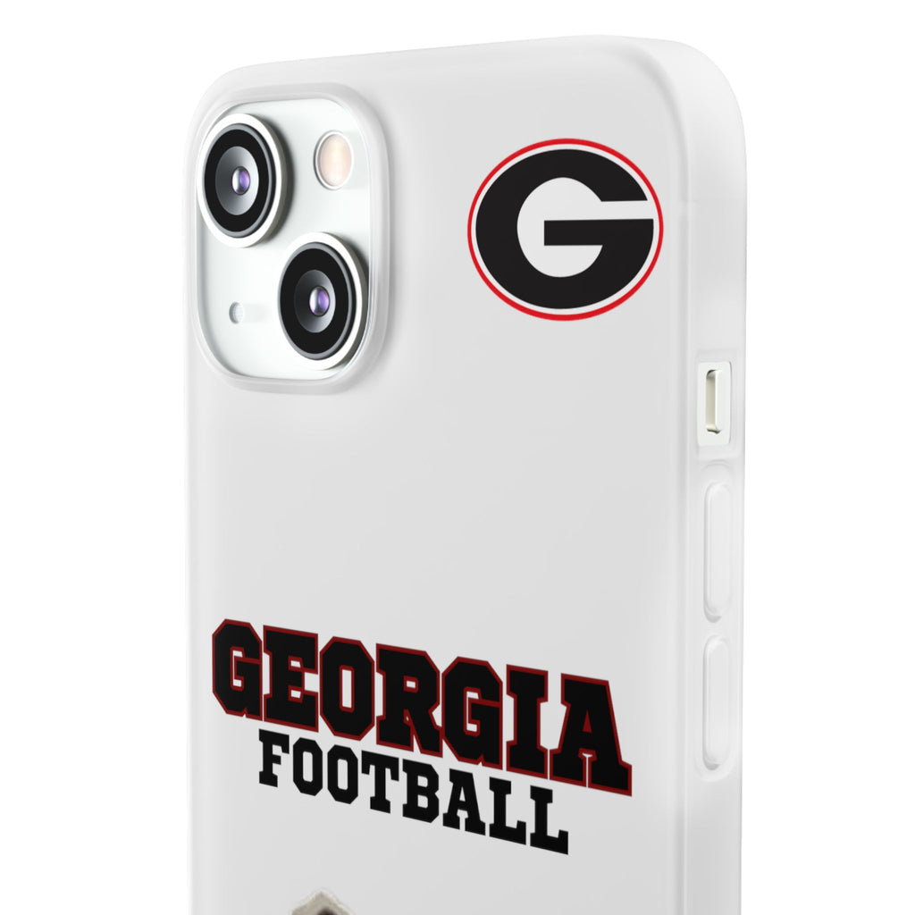 Bulldog Flexi Case for Georgia Fans, Sports Phone Cover, Football Gift, Personalized Phone Case, Pet Lovers Accessory