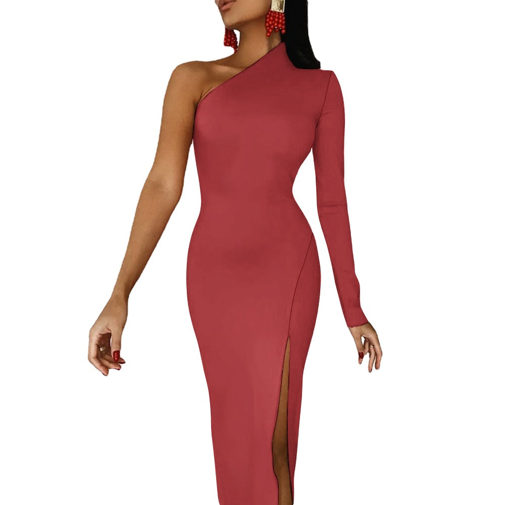 NDO Designs Half Sleeve Slit Dress
