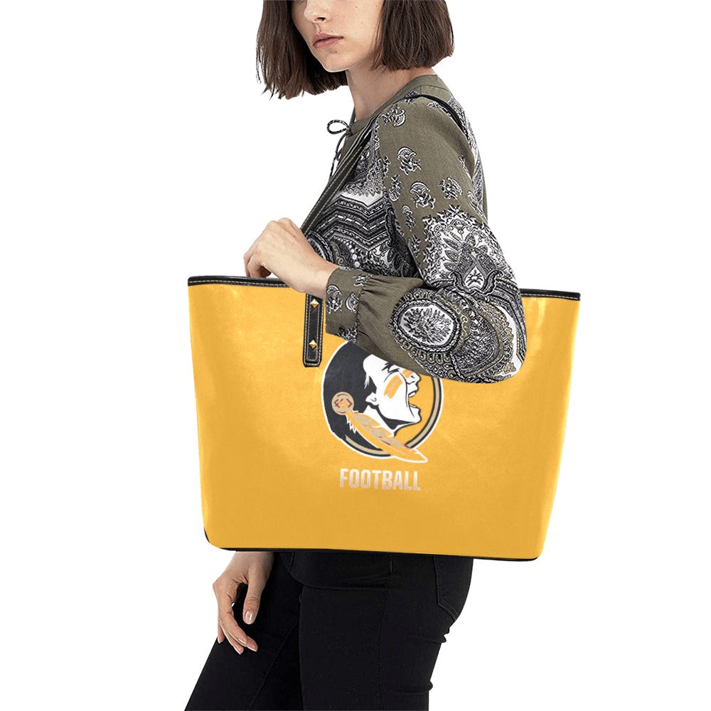 NDO Designs-FSU Seminoles Football-PU Leather Tote Bag