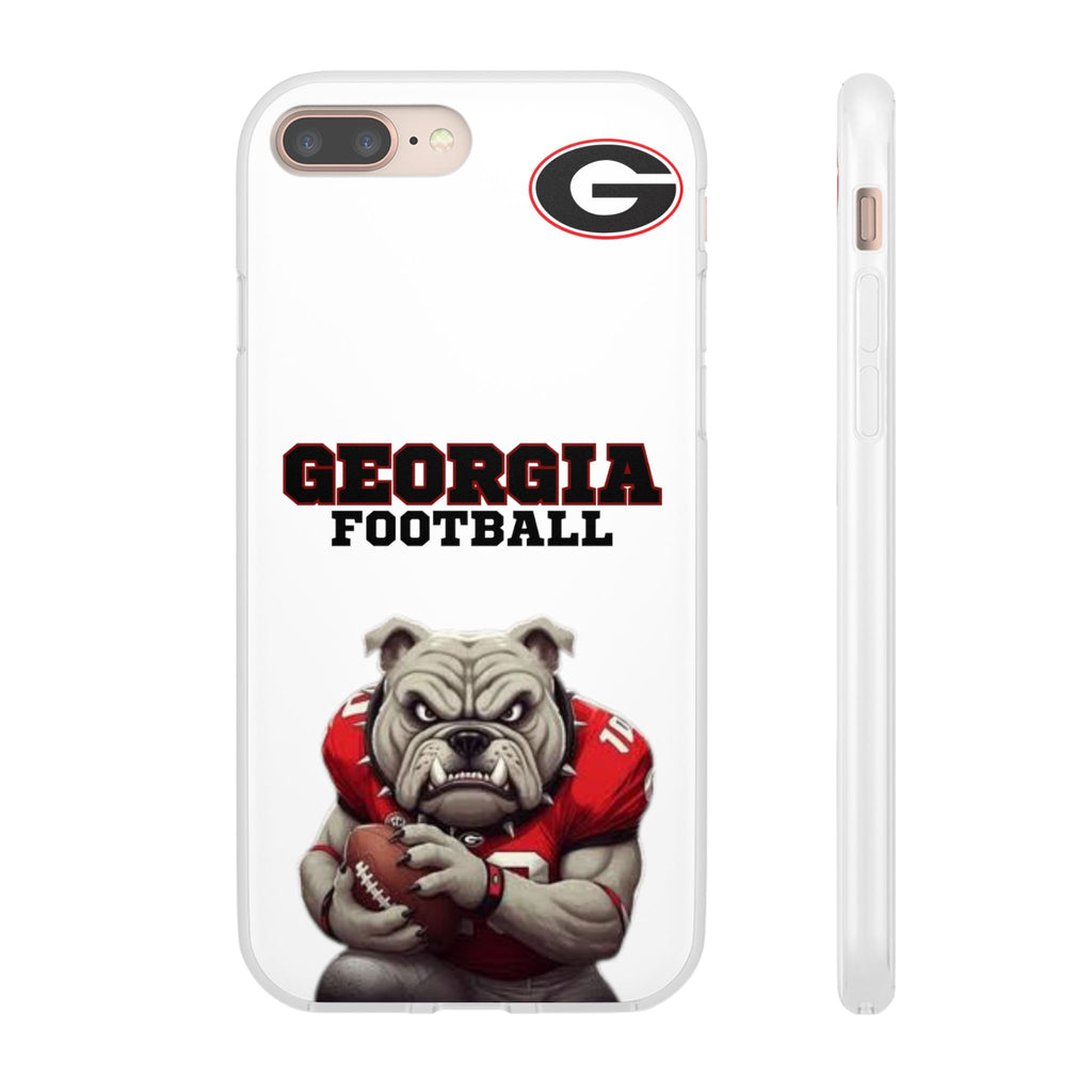 Bulldog Flexi Case for Georgia Fans, Sports Phone Cover, Football Gift, Personalized Phone Case, Pet Lovers Accessory
